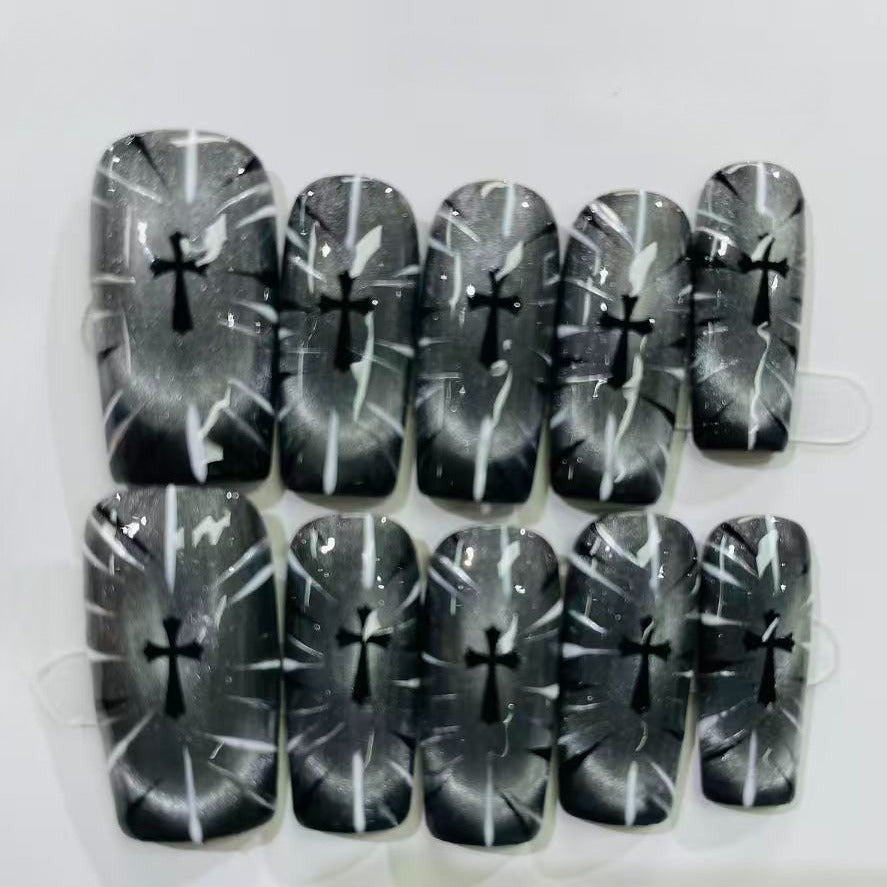 Gradient Ombre Rhinestone Press On Nails