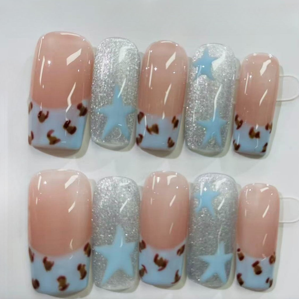 Gradient Ombre Rhinestone Press On Nails