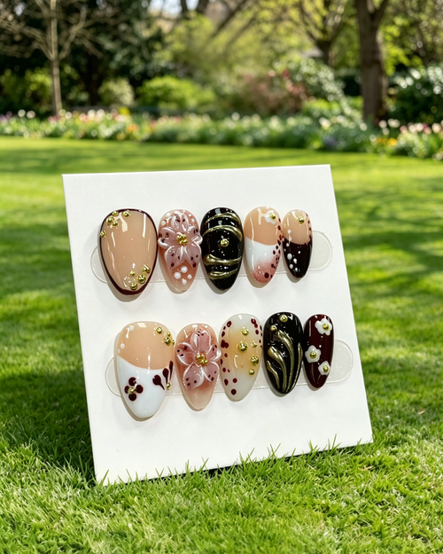 3D Flower Butterfly Nails